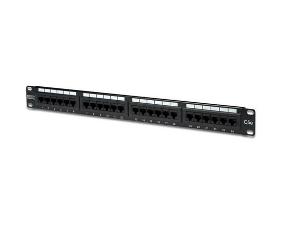 Патч-панель Digitus 19" 1U 24 порта 5e UTP в сборе (DN-91524U)