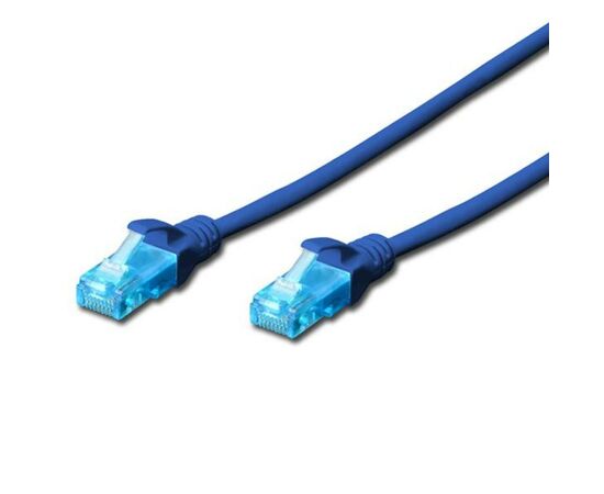 Патч-корд Digitus 1м, cat.5e, UTP, AWG 26/7, blue (DK-1511-010/B)