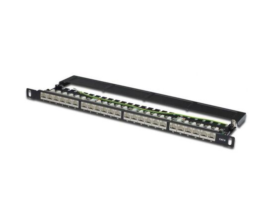 Патч-панель Digitus 19" 0.5U, 24xRJ45, CAT 6 STP в сборе (DN-91624S-SL-SH)