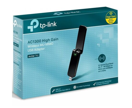 Мережева карта Wi-Fi TP-Link Archer T4U (Archer-T4U), зображення 3 Мережева карта Wi-Fi TP-Link Archer T4U (Archer-T4U), зображення 3
