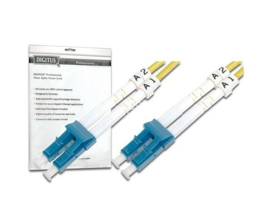 Оптичний патчкорд Digitus LC/UPC-LC/UPC,9/125,OS2(Singlemode),Duplex,1m (DK-2933-01)