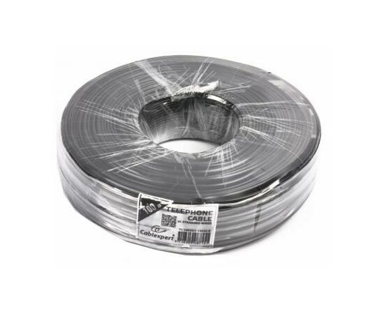 Кабель телефонный Cablexpert TC1000S2-100M-B, изображение 2 Кабель телефонный Cablexpert TC1000S2-100M-B, изображение 2
