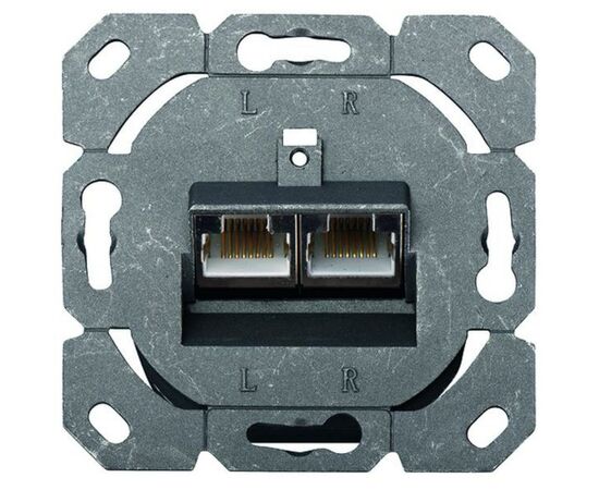 Компьютерная розетка Digitus 2xRJ45 FTP, для скрытой проводки (DN-9005-N), изображение 4 Компьютерная розетка Digitus 2xRJ45 FTP, для скрытой проводки (DN-9005-N), изображение 4