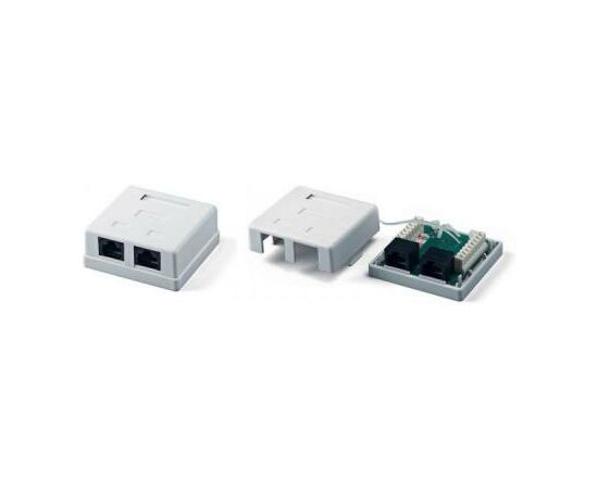 Комп'ютерна розетка Hypernet RJ45 x2 UTP 5e (MB-UTP2)