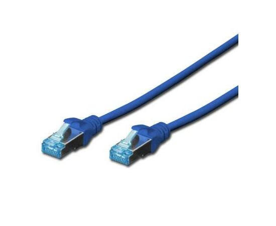 Патч-корд Digitus 5м, cat.5e, SF-UTP, AWG 26/7, blue (DK-1531-050/B)