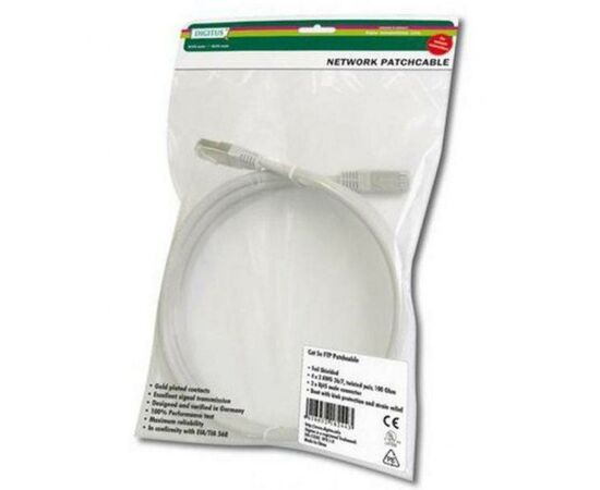 Патч-корд Digitus 0.5м (DK-1511-005/WH), зображення 2 Патч-корд Digitus 0.5м (DK-1511-005/WH), зображення 2