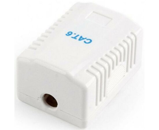 Компьютерная розетка Cablexpert RJ45x1 UTP cat.6 (NCAC-1U6-01), изображение 2 Компьютерная розетка Cablexpert RJ45x1 UTP cat.6 (NCAC-1U6-01), изображение 2