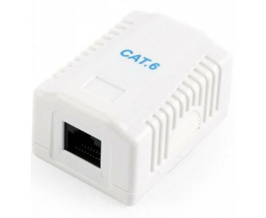 Компьютерная розетка Cablexpert RJ45x1 UTP cat.6 (NCAC-1U6-01)