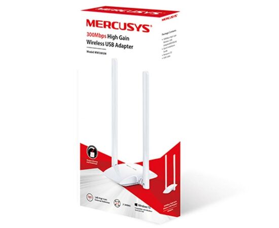 Сетевая карта Wi-Fi Mercusys MW300UH, изображение 2 Сетевая карта Wi-Fi Mercusys MW300UH, изображение 2