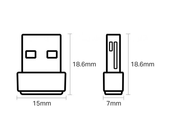 Сетевая карта Wi-Fi TP-Link ARCHER-T2U-NANO, изображение 3 Сетевая карта Wi-Fi TP-Link ARCHER-T2U-NANO, изображение 3