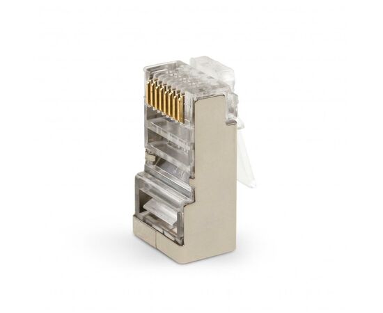 Коннектор Vinga RJ-45 FTP 100 шт. (VCPCON8P8CFTP), изображение 2 Коннектор Vinga RJ-45 FTP 100 шт. (VCPCON8P8CFTP), изображение 2