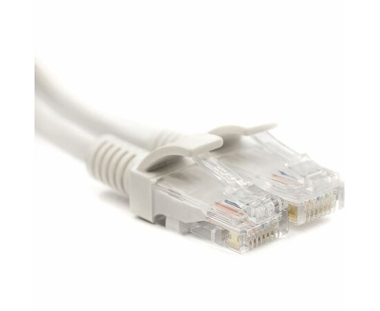 Патч-корд 7.5м, UTP, cat.5e, CU, white PowerPlant (CA911639)