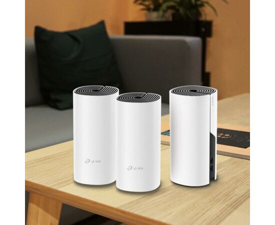 Точка доступу Wi-Fi TP-Link DECO E4 3 pcs AC1200, 2xFE LAN/WAN, MESH, MU-MIMO, Beamformi (DECO-E4-3-PACK), зображення 5 Точка доступу Wi-Fi TP-Link DECO E4 3 pcs AC1200, 2xFE LAN/WAN, MESH, MU-MIMO, Beamformi (DECO-E4-3-PACK), зображення 5