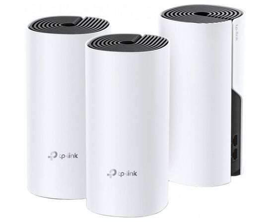 Точка доступу Wi-Fi TP-Link DECO E4 3 pcs AC1200, 2xFE LAN/WAN, MESH, MU-MIMO, Beamformi (DECO-E4-3-PACK)