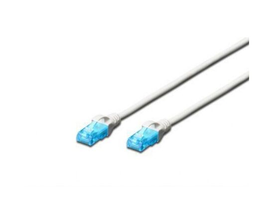 Патч-корд 2м, UTP, cat.5e, AWG 26/7, CCA, PVC, white Digitus (DK-1512-020/WH)