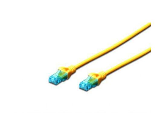 Патч-корд 5м, UTP, cat.5e, AWG 26/7, CCA, PVC, yellow Digitus (DK-1512-050/Y)