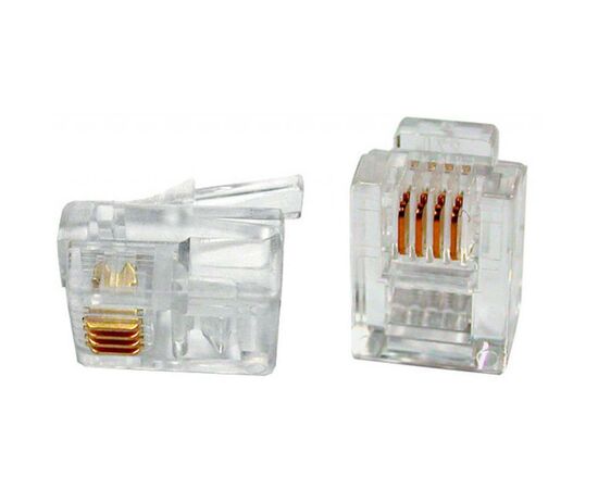 Конектор Patron RJ11 6P4C * 40 (CON-RJ-11-6P4C-40)