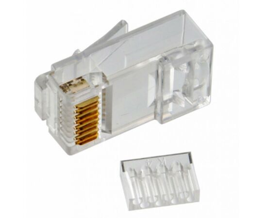 Коннектор RJ45 cat.6, со вставкой, 50 шт Merlion (05049)