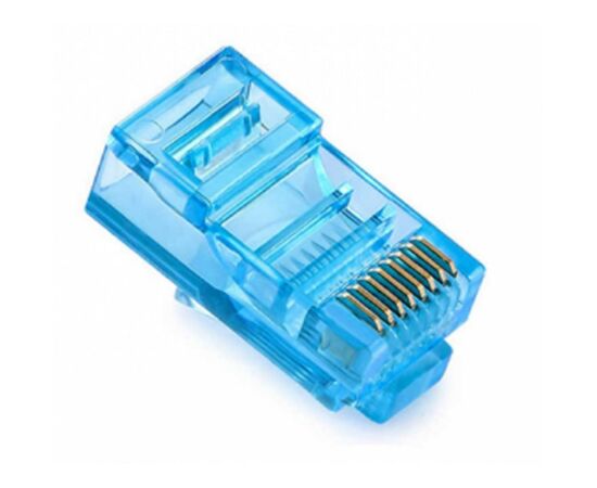 Конектор RJ45 cat.5e UTP 8P8C Blue 100 шт Merlion (05355)