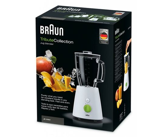 Блендер Braun JB 3060 WHITE (JB3060WHITE), изображение 2 Блендер Braun JB 3060 WHITE (JB3060WHITE), изображение 2