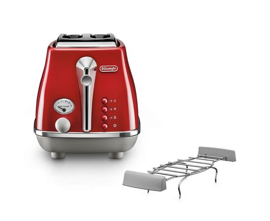 Тостер DeLonghi CTOC 2103 R (CTOC2103R), изображение 3 Тостер DeLonghi CTOC 2103 R (CTOC2103R), изображение 3