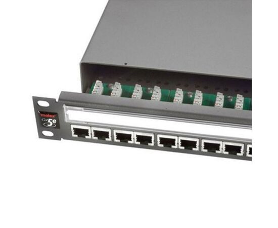 Патч-панель 19" 24xRJ-45 FTP cat. 5е, 1U Molex (PID-00030), зображення 2 Патч-панель 19" 24xRJ-45 FTP cat. 5е, 1U Molex (PID-00030), зображення 2