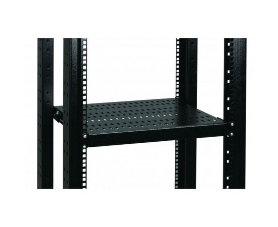 Полка 19" Conteg 1U глуб. 450 мм. до 100кг. RAL9005 (DP-PZ-450)