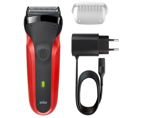 Электробритва Braun Series 3 300 Red, изображение 3 Электробритва Braun Series 3 300 Red, изображение 3