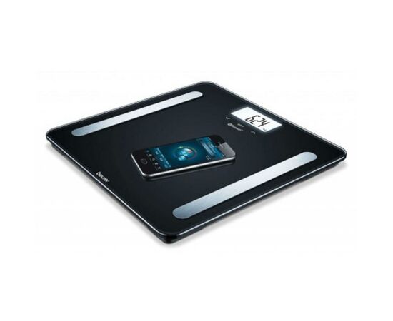 Весы напольные Beurer BF 600 Pure black, изображение 2 Весы напольные Beurer BF 600 Pure black, изображение 2