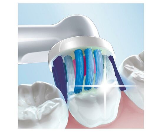 Электрическая зубная щетка Braun D100.413.1 (Oral-B Vitality PRO 3D White Pink), изображение 3 Электрическая зубная щетка Braun D100.413.1 (Oral-B Vitality PRO 3D White Pink), изображение 3