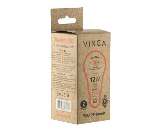 Лампочка Vinga VL-A60E27-123L-3SD, изображение 2 Лампочка Vinga VL-A60E27-123L-3SD, изображение 2