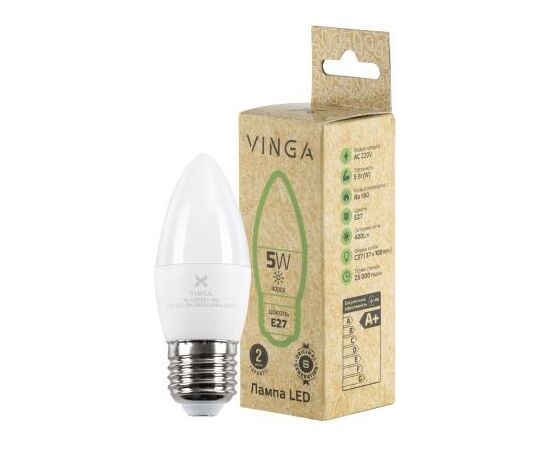 Лампочка Vinga VL-C37E27-54L