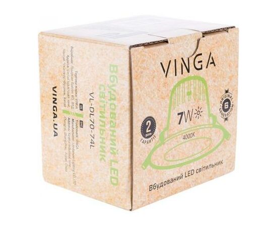 Светильник точечный Vinga VL-DL70-74L, изображение 3 Светильник точечный Vinga VL-DL70-74L, изображение 3