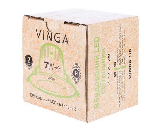 Светильник точечный Vinga VL-DL70-74L, изображение 6 Светильник точечный Vinga VL-DL70-74L, изображение 6