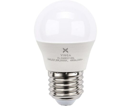 Лампочка Vinga VL-G45E27-63L, изображение 3 Лампочка Vinga VL-G45E27-63L, изображение 3