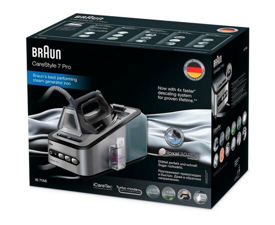 Паровая станция Braun IS 7156 BK (IS7156BK), изображение 3 Паровая станция Braun IS 7156 BK (IS7156BK), изображение 3