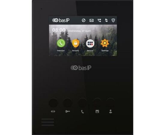 Відеодомофон Bas-IP AU-04LA Black (AU-04LA_B)