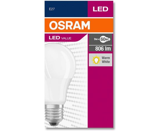 Лампочка Osram LED VALUE (4052899326842), изображение 3 Лампочка Osram LED VALUE (4052899326842), изображение 3