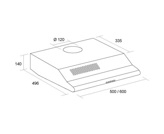 Вытяжка кухонная Pyramida UNO 60 WH, изображение 4 Вытяжка кухонная Pyramida UNO 60 WH, изображение 4