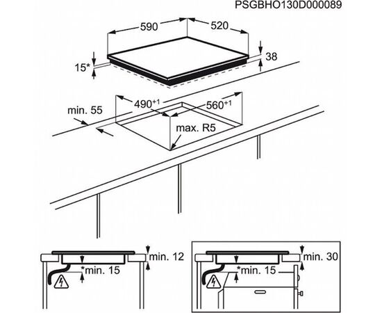 Варочная поверхность Electrolux EHV 56240 AK (EHV56240AK), изображение 2 Варочная поверхность Electrolux EHV 56240 AK (EHV56240AK), изображение 2
