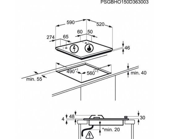 Варочная поверхность Electrolux EGV 96343 YK (EGV96343YK), изображение 2 Варочная поверхность Electrolux EGV 96343 YK (EGV96343YK), изображение 2