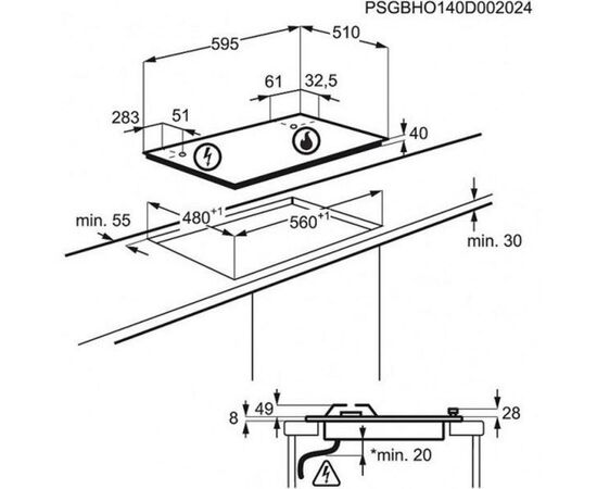 Варочная поверхность Zanussi GPZ263SS, изображение 4 Варочная поверхность Zanussi GPZ263SS, изображение 4