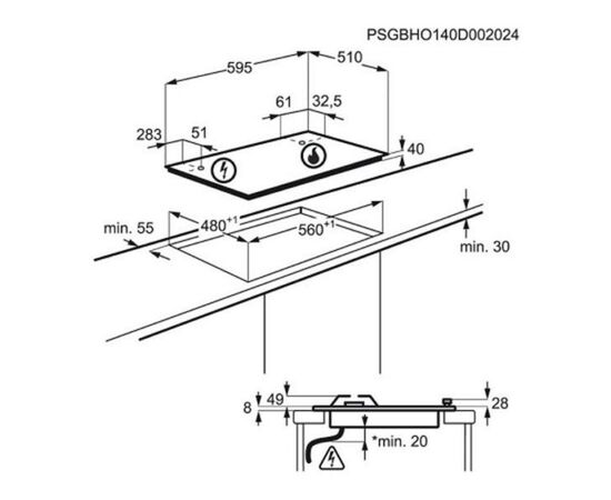 Варочная поверхность Zanussi GPZ363SS, изображение 2 Варочная поверхность Zanussi GPZ363SS, изображение 2