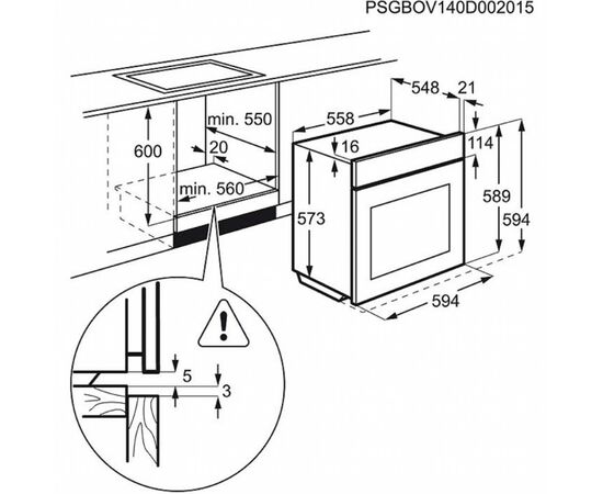 Духовой шкаф Electrolux OPEA2550V, изображение 2 Духовой шкаф Electrolux OPEA2550V, изображение 2