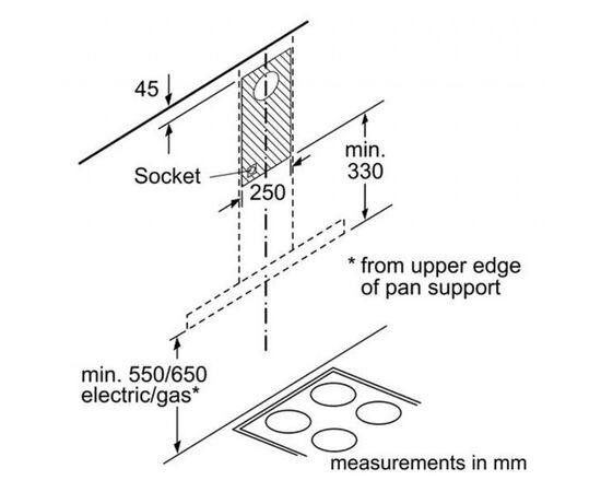 Вытяжка кухонная Bosch DWB66DM50, изображение 9 Вытяжка кухонная Bosch DWB66DM50, изображение 9
