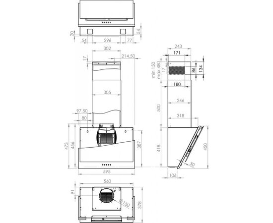 Вытяжка кухонная Gorenje WHI6SYW, изображение 5 Вытяжка кухонная Gorenje WHI6SYW, изображение 5