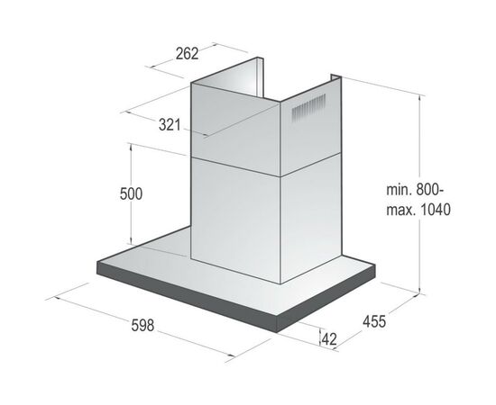 Вытяжка кухонная Gorenje WHT6SYW (WHT 6 SYW), изображение 5 Вытяжка кухонная Gorenje WHT6SYW (WHT 6 SYW), изображение 5