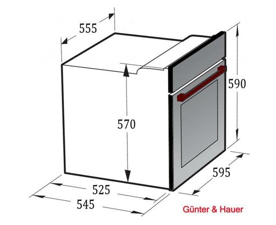Духовой шкаф Gunter&Hauer EOM 557 BTEL, изображение 5 Духовой шкаф Gunter&Hauer EOM 557 BTEL, изображение 5