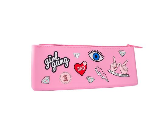 Пенал Yes Glamor силиконовый роз. (532979), изображение 2