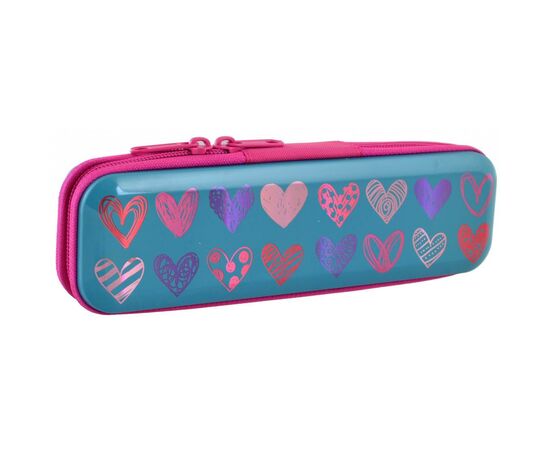 Пенал 1 вересня Colorful heart металлический (532284)